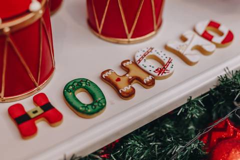 Festa infantil de 1 ano com tema natal do mickey'