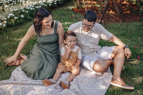 Família em ensaio ao ar livre '