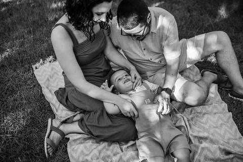 Família em ensaio ao ar livre '