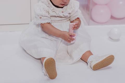 Aniversario de 1 ano com tema de perola'