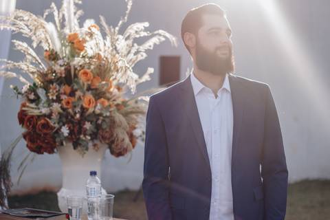 Casamento intimista ao ar livre'