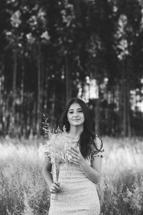 Retrato espontâneo feminino'