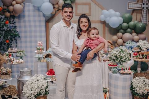 Aniversário de 1 ano com tema de fazenda'