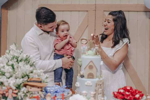 Aniversário de 1 ano com tema de fazenda'