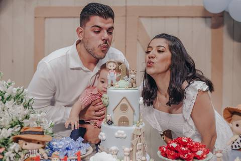 Aniversário de 1 ano com tema de fazenda'