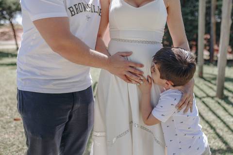 Inspiração de ensaio em família ao ar livre '