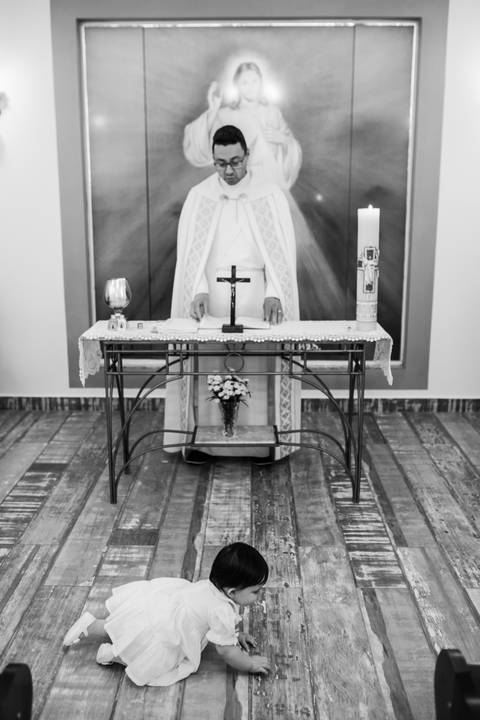 Cerimônia de batizado'