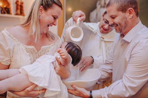Cerimônia de batizado'