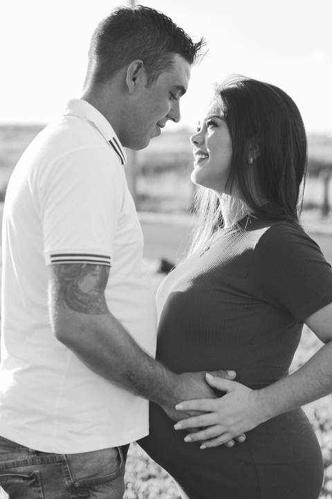 ensaio gestante ao ar livre'