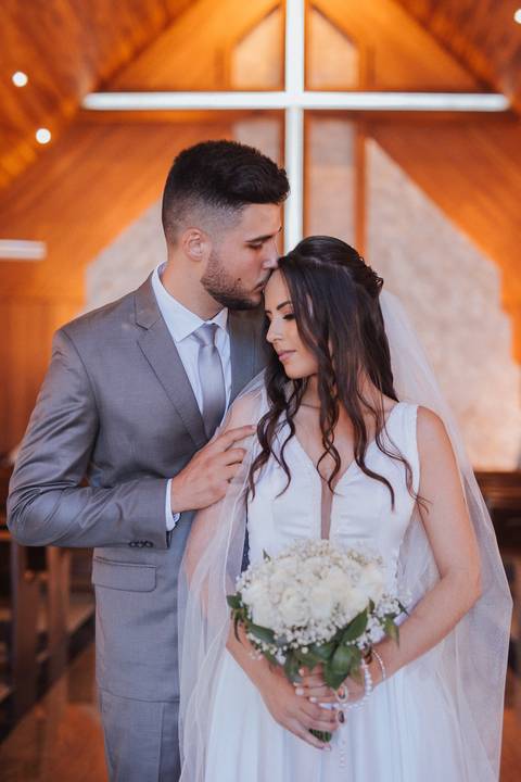 Terno cinza para noivos '