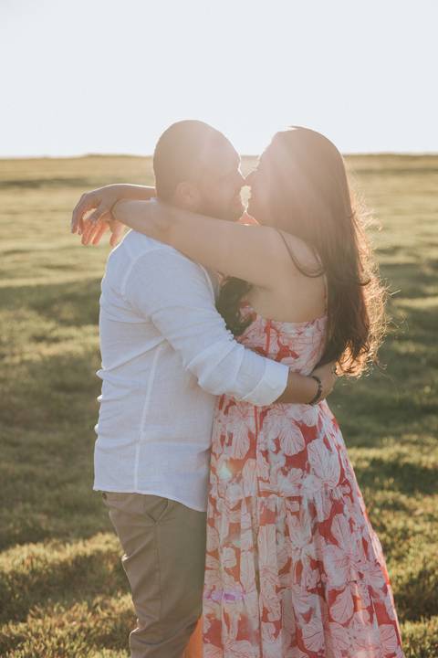 Ensaio de casal no campo '