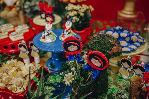 Aniversário de 1 ano com tema de branca de neve'