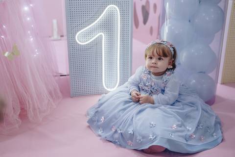 Aniversário de 1 ano com tema de borboleta'