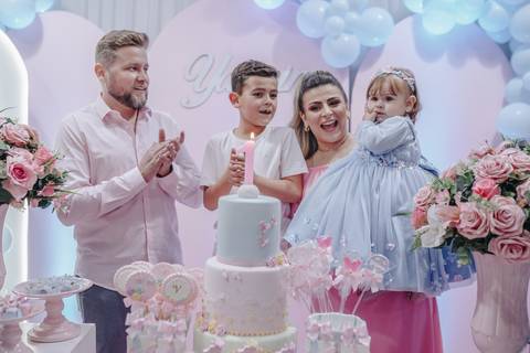 Aniversário de 1 ano com tema de borboleta'