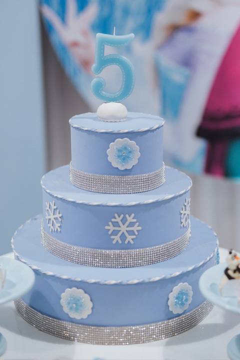Aniversário de 5 anos com tema de frozen'