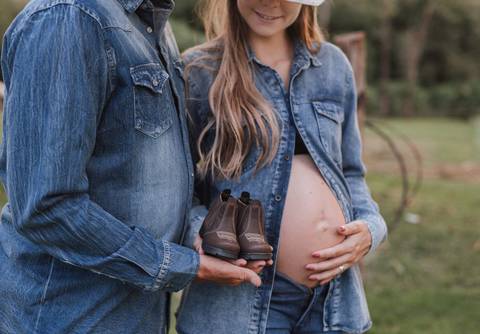 Ensaio de gestante country'