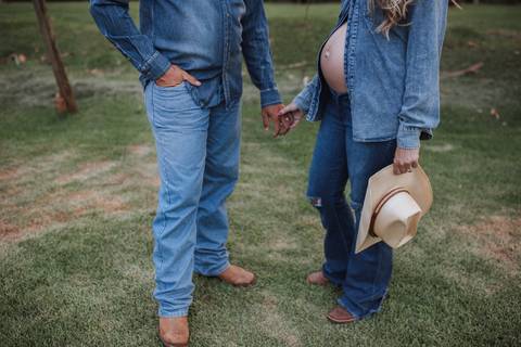 Ensaio de gestante country'