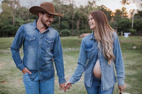 Ensaio de gestante country'