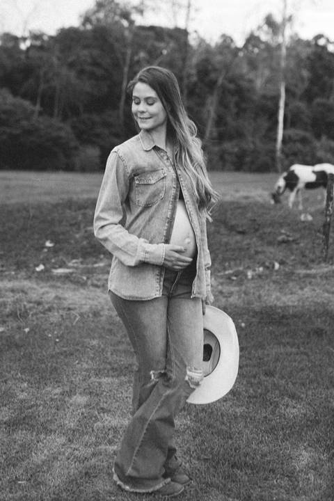 Ensaio de gestante country'