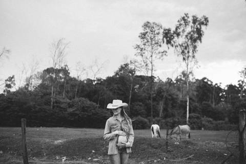 Ensaio de gestante country'