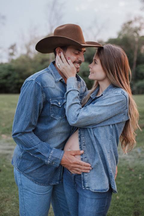 Ensaio de gestante country'