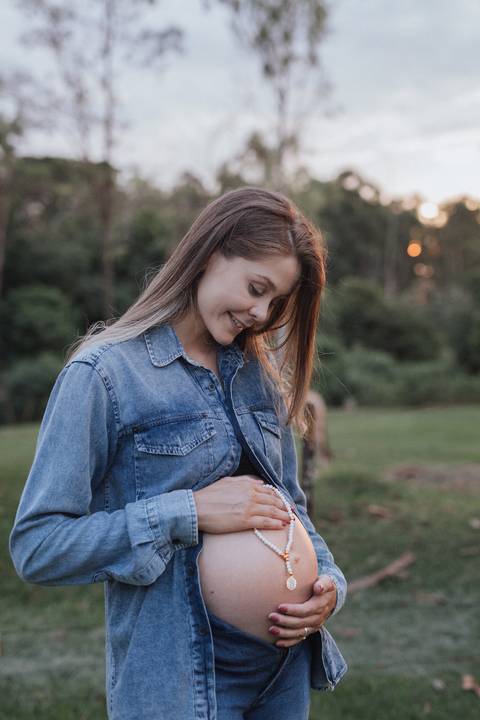 Ensaio de gestante country'