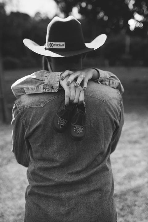 Ensaio de gestante country'