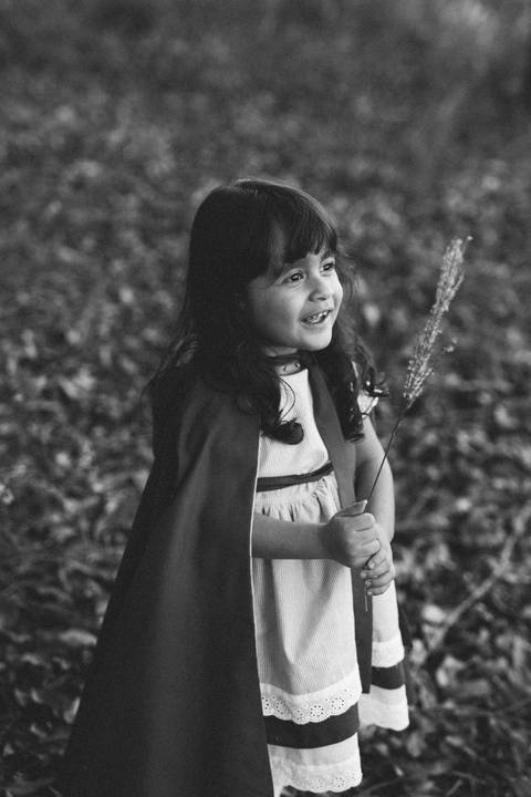 Ensaio infantil da chapeuzinho vermelho'