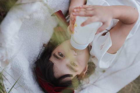 Ensaio em família no campo'