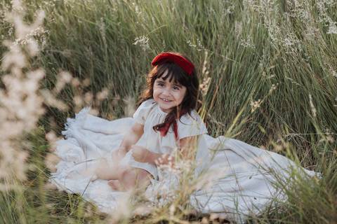 Ensaio em família no campo'