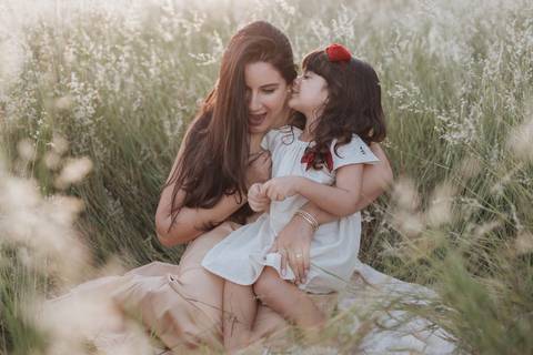 Ensaio em família no campo'