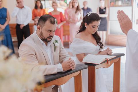 benção ao noivos em casamento'