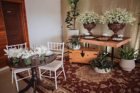 Decor de casamento intimista'