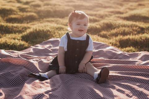 Ensaio em família no campo'