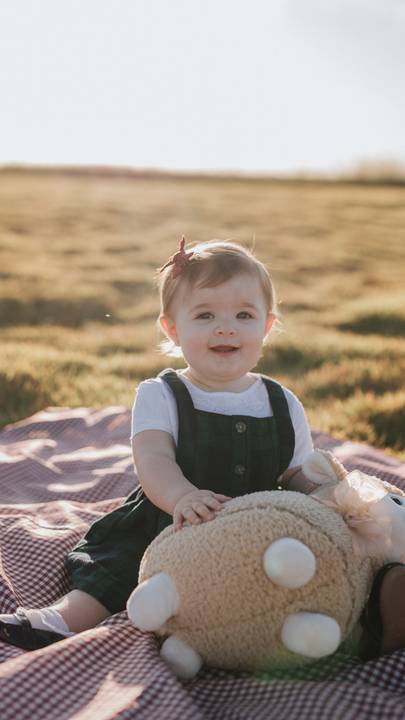Ensaio em família no campo'