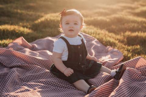 Ensaio em família no campo'