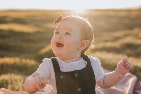 Ensaio em família no campo'