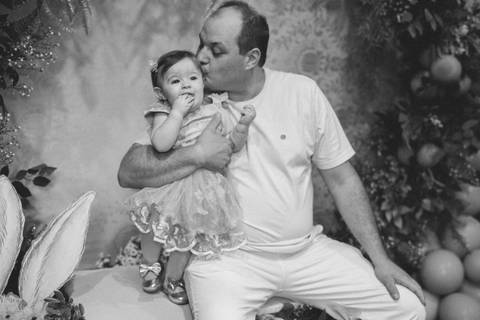 Aniversário de um ano com o tema de bosque encantado'