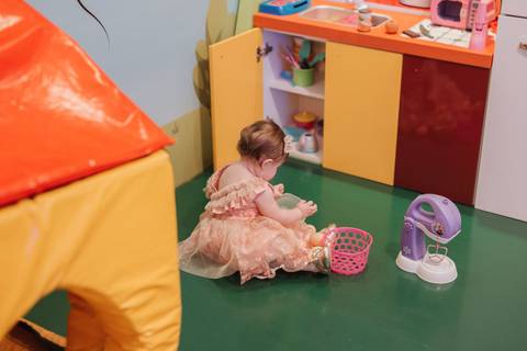 Aniversário de um ano com o tema de bosque encantado'