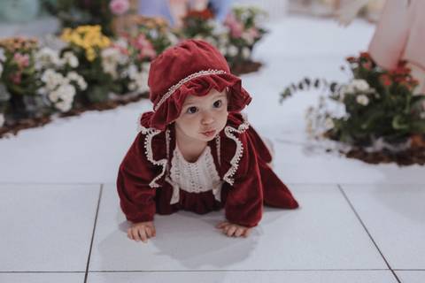 Aniversário infantil com tema da chapeuzinho vermelho'