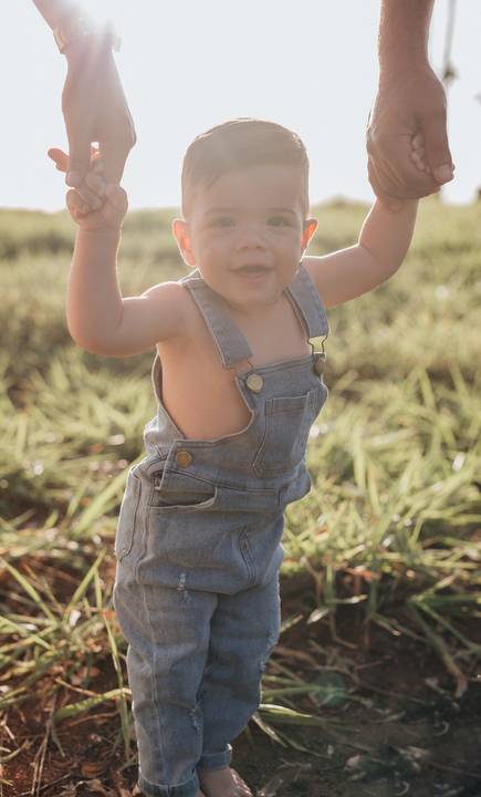 Ensaio em família no campo'