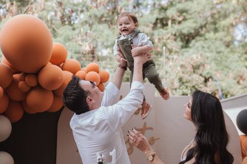 Aniversário infantil com tema do safari baby'