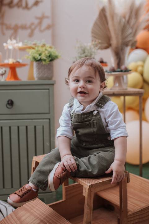 Aniversário infantil com tema do safari baby'