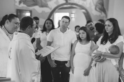 Cerimônia de batizado'