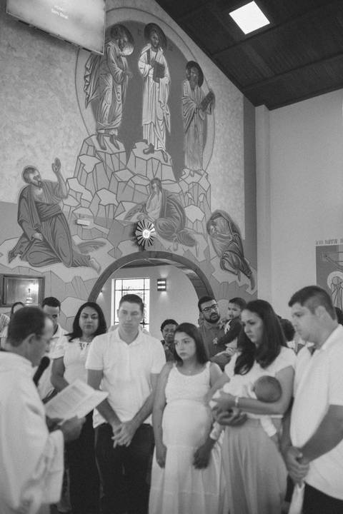 Cerimônia de batizado'