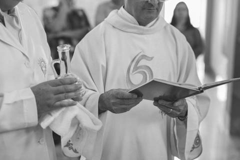 Cerimônia de batizado'