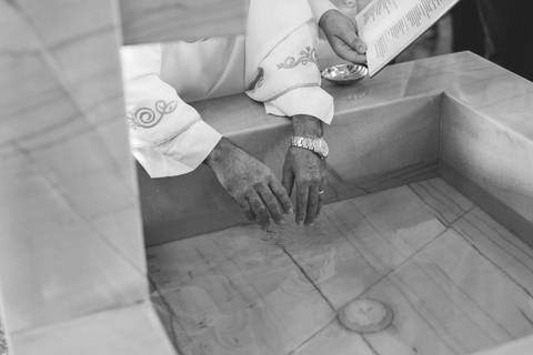 Cerimônia de batizado'