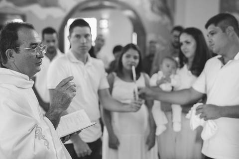 Cerimônia de batizado'