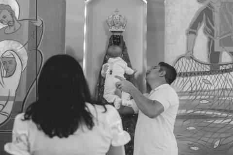 Cerimônia de batizado'