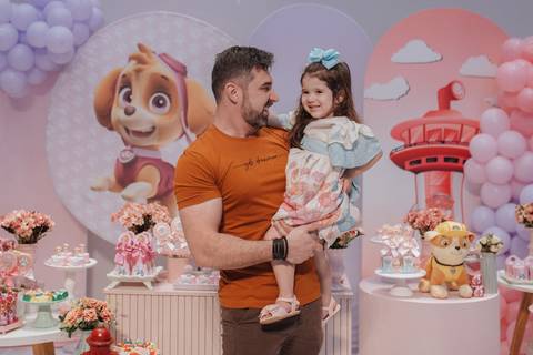 Aniversário infantil com tema da patrulha canina'